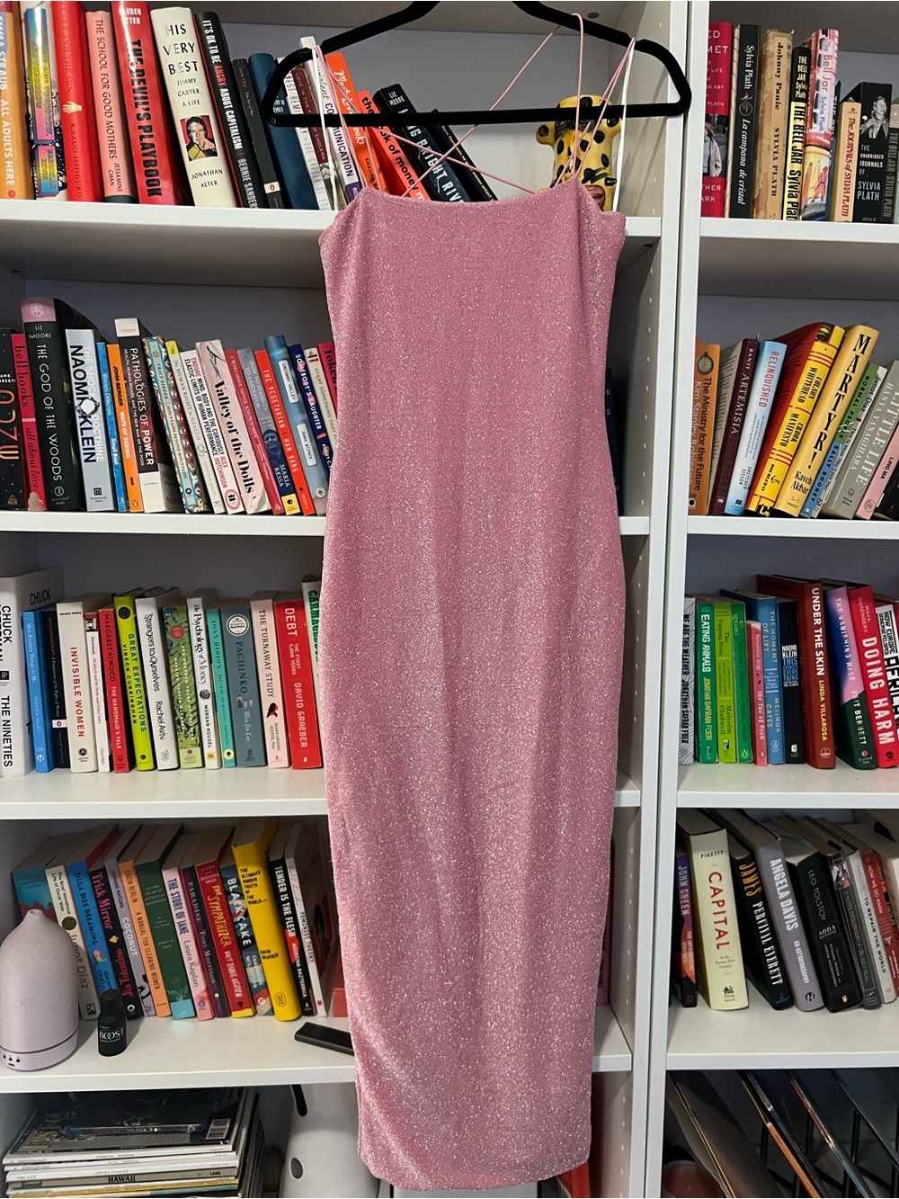NEW Sparkle Pink Midi Dress